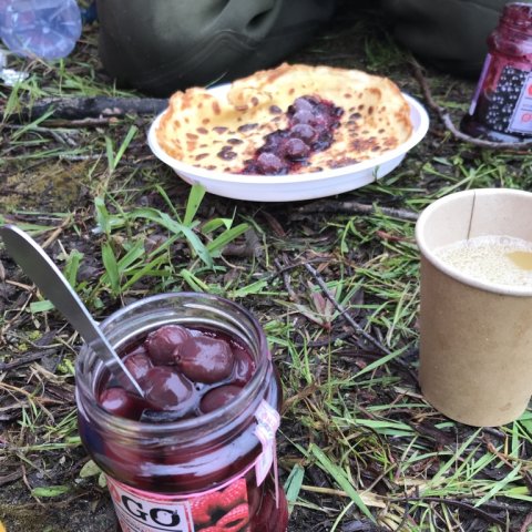 lejrliv fiskecamp pandekager