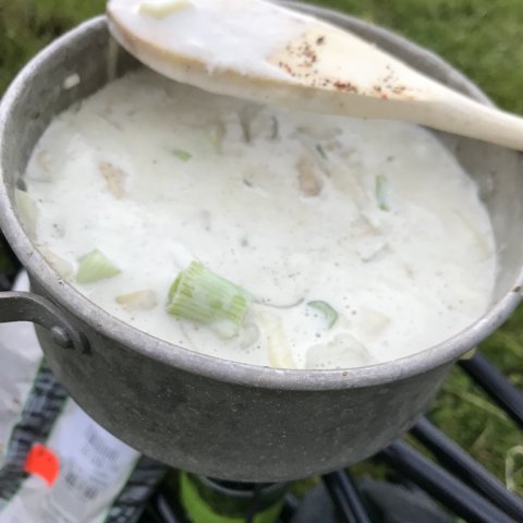 kylling i karry primitiv madlavning udeliv