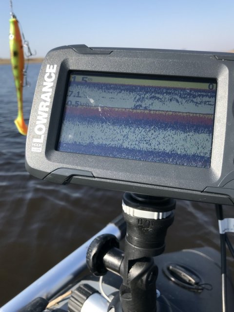 lowrance fiskefinder flydering highrider aborre lystfiskeri