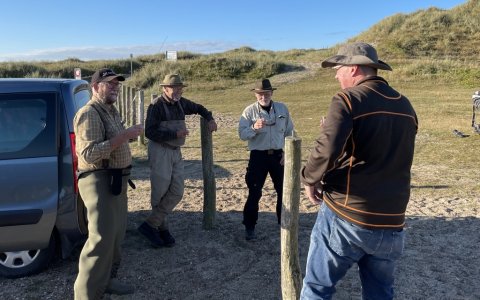 Taktikmøde før pighvarfiskeriet startes