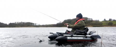 savage gear high rider 170 gedde pike Hecht flydering floattube bellyboat