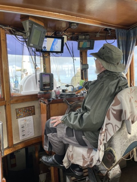 MS Felix på Langelandsbæltet på jagt efter skrubber rødspætter og ising