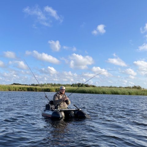 Der fightes gedde fra flydering