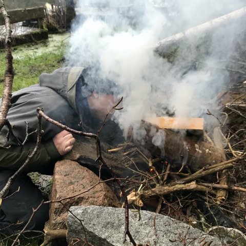 mose gedde fiskeri lystfiskeri hecht pike levende agn friluftsliv bålmad suppe