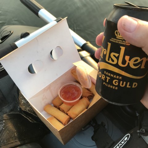 kinesermad forårsruller Carlsberg sort guld vonåen