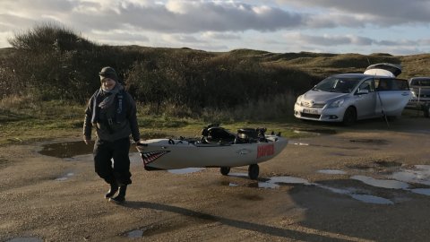 ringkøbing fjord geddefiskeri hobie kajak 