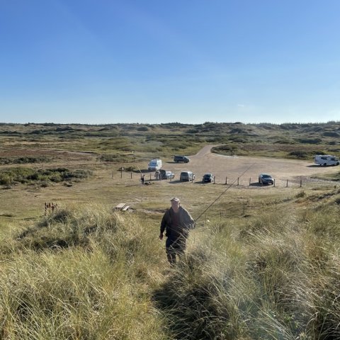 Op over klitten - lige syd for Nymindegab