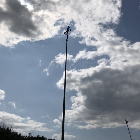 kunst på havnen ringkøbing havn aborre fiskeri