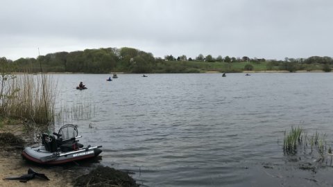 Borbjerg møllesø gedde fiskeri pigshad flydering kajak