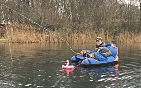flydering Fiskefoto.dk kasper flamingo gedde fiskeri fluefiskeri