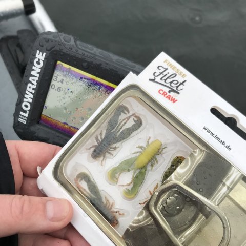 lmab lowrance hook2 finesse filet craw