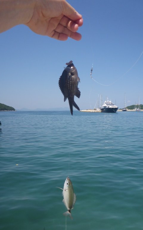 light bottom fishing sivota harbour angeln greece